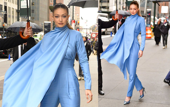 Gigi Hadid Looks Dazzling In Superhero Spin On A Jumpsuit