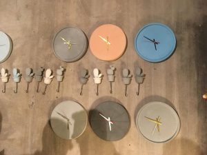 Daachi 2019 grey scales concrete clocks