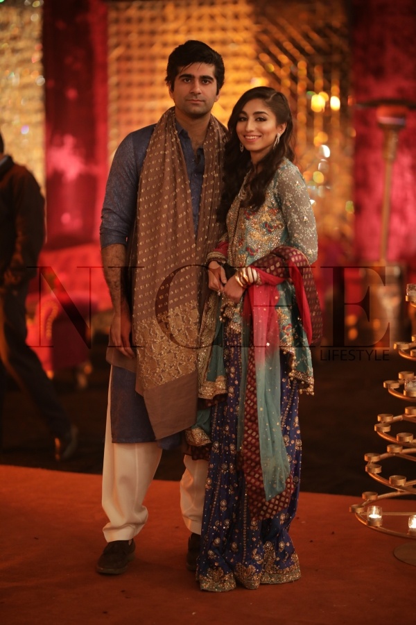 Asad Kamal and Aniqa at Shahrose and Adham's wedding