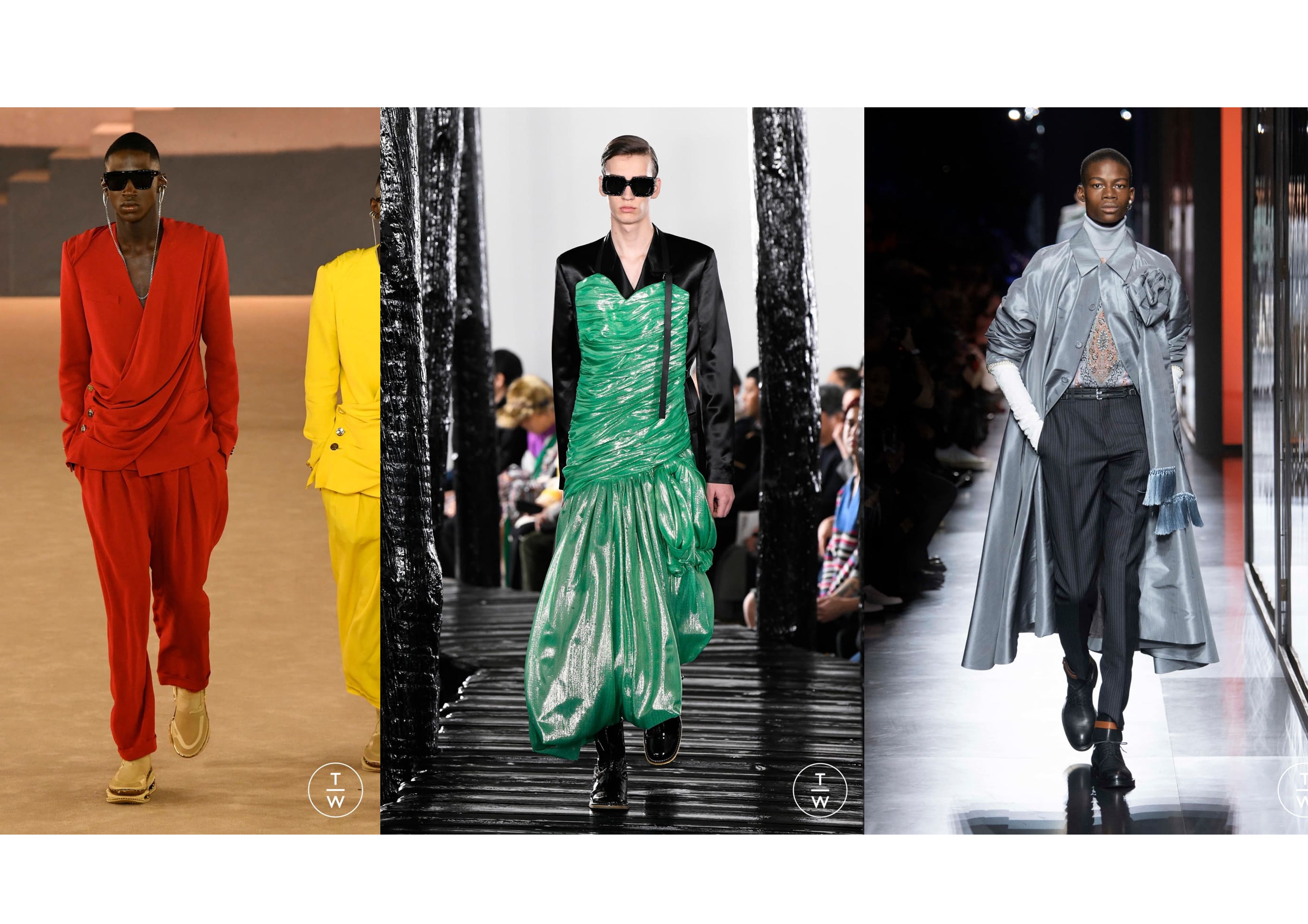 Gender-fluid/Twisted tailoring - trends to come out of 2020 menswear show