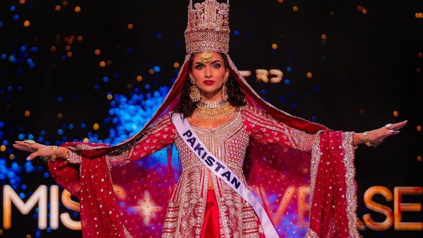 Pakistani contestant at Miss Universe stuns crowds with her Pakhtun bride costume