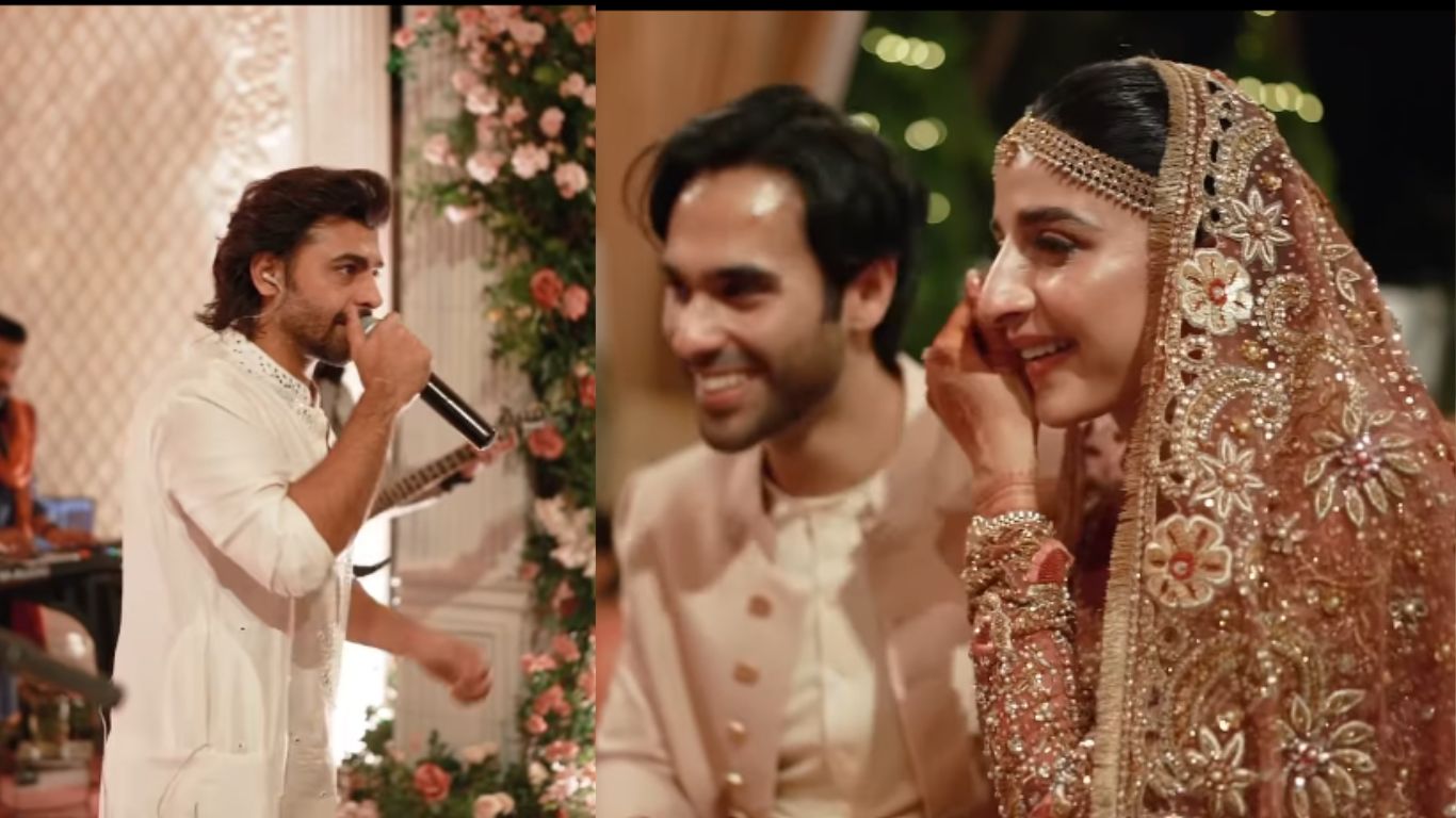 Farhan Saeed’s beautiful rendition of ‘Thori Der’ for Mawra Hocane’s wedding is making the internet wail