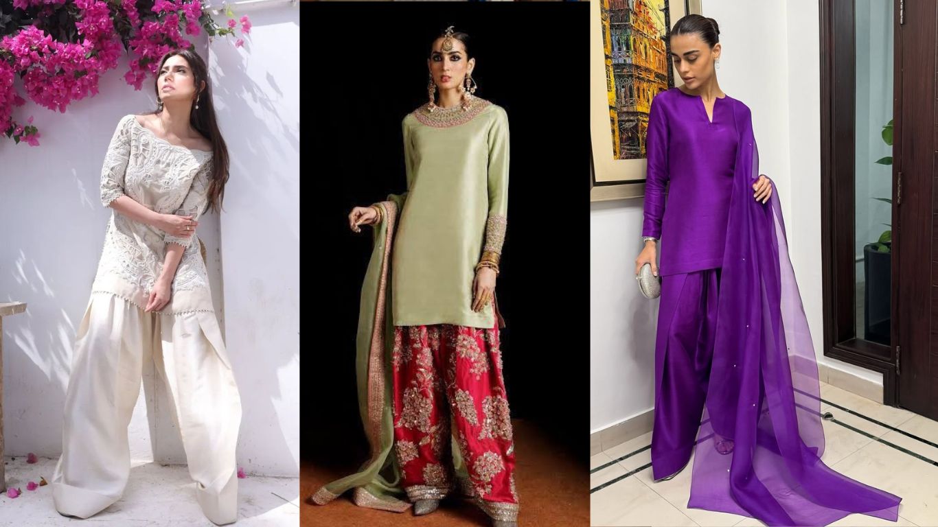 Who brought back the farshi shalwar trend, was it Sadaf Kanwal, Hussain Rehar or Mahira? Netizen’s debate takes over social media