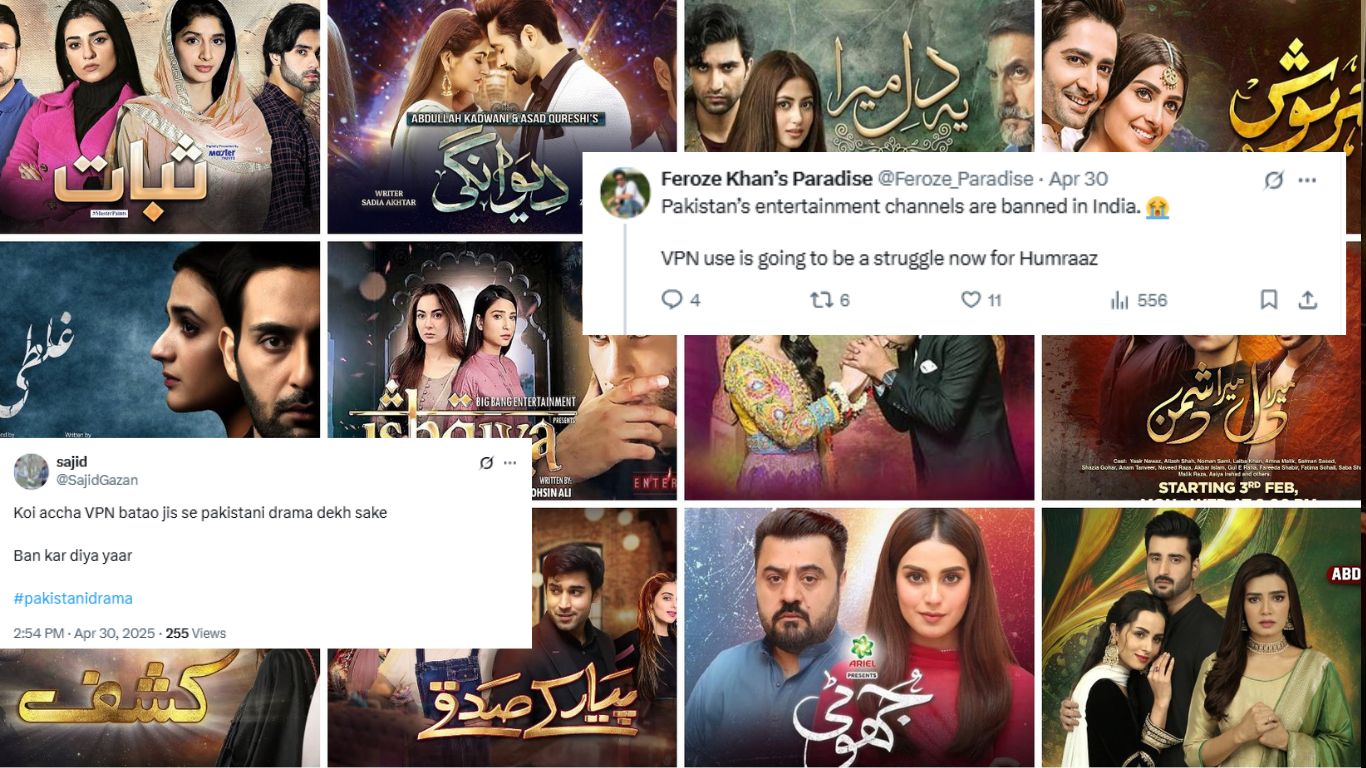 Indian twitter in frenzy searching for good VPNs, after govt bans Pakistani dramas and actors