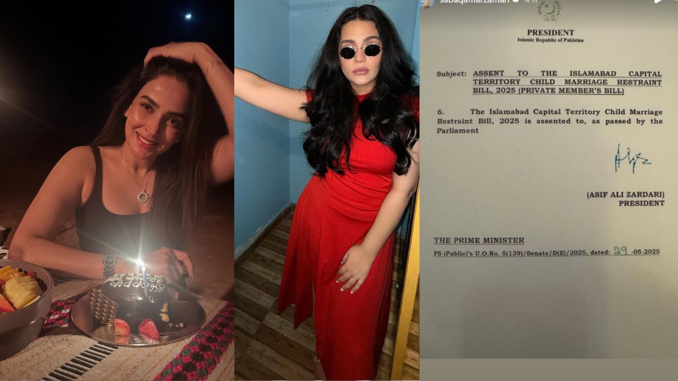 ‘What a beautiful victory’: Saba Qamar, Zara Noor Abbas, actors celebrate after President Asif Zardari signs Child Marriage Restraint Bill in parliament