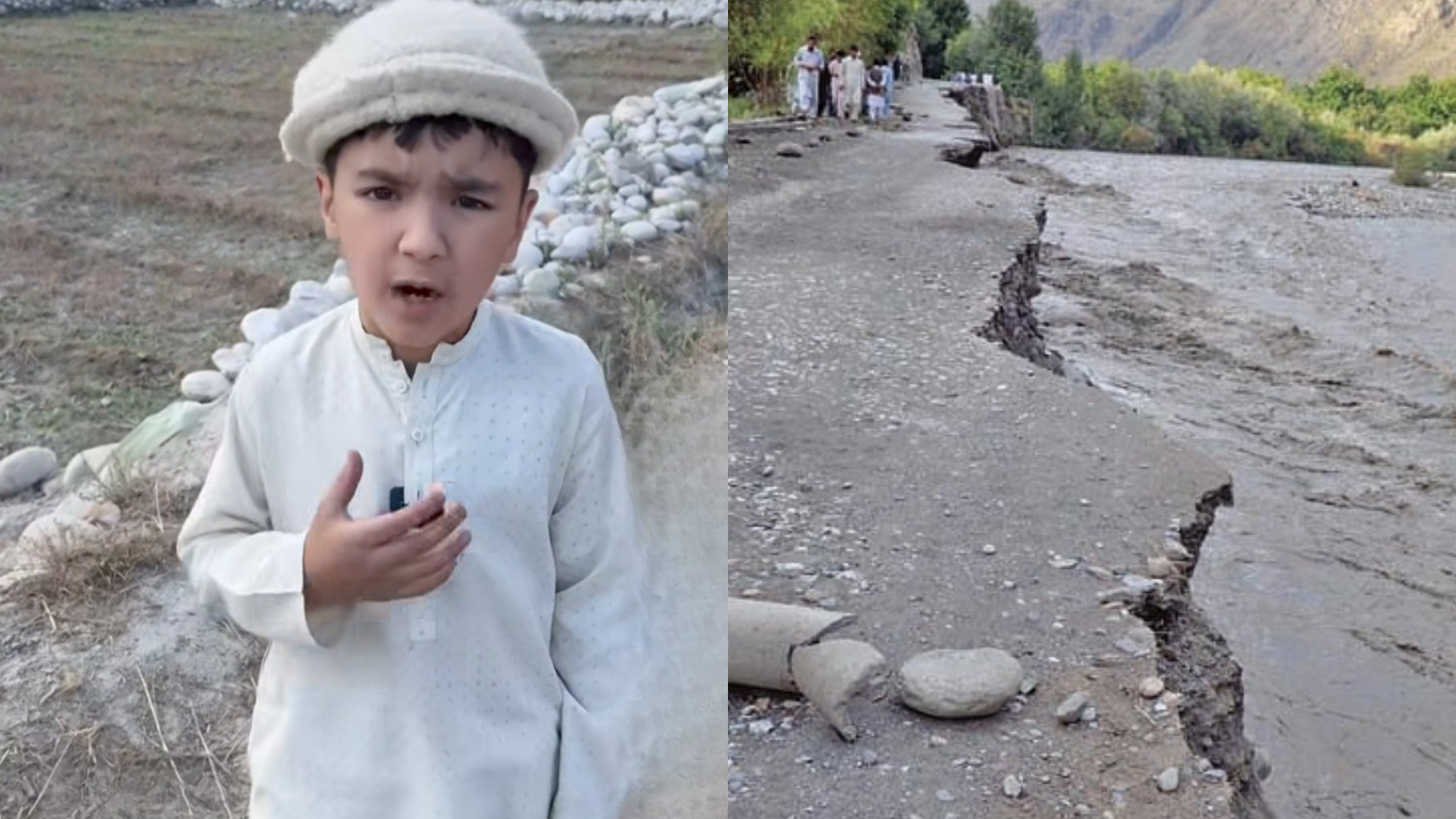 7-year old Youtuber Shirazi calls for Support from Authorities and the Public to protect his village from Floods